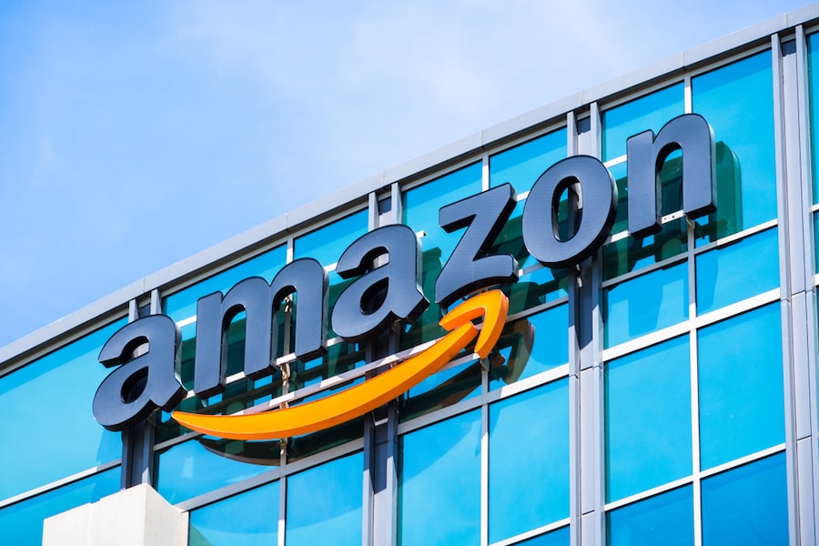 Amazon Amazon Sign On A Building