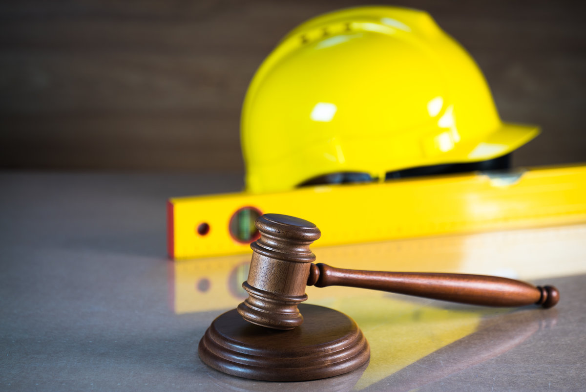 Construction law. concept image