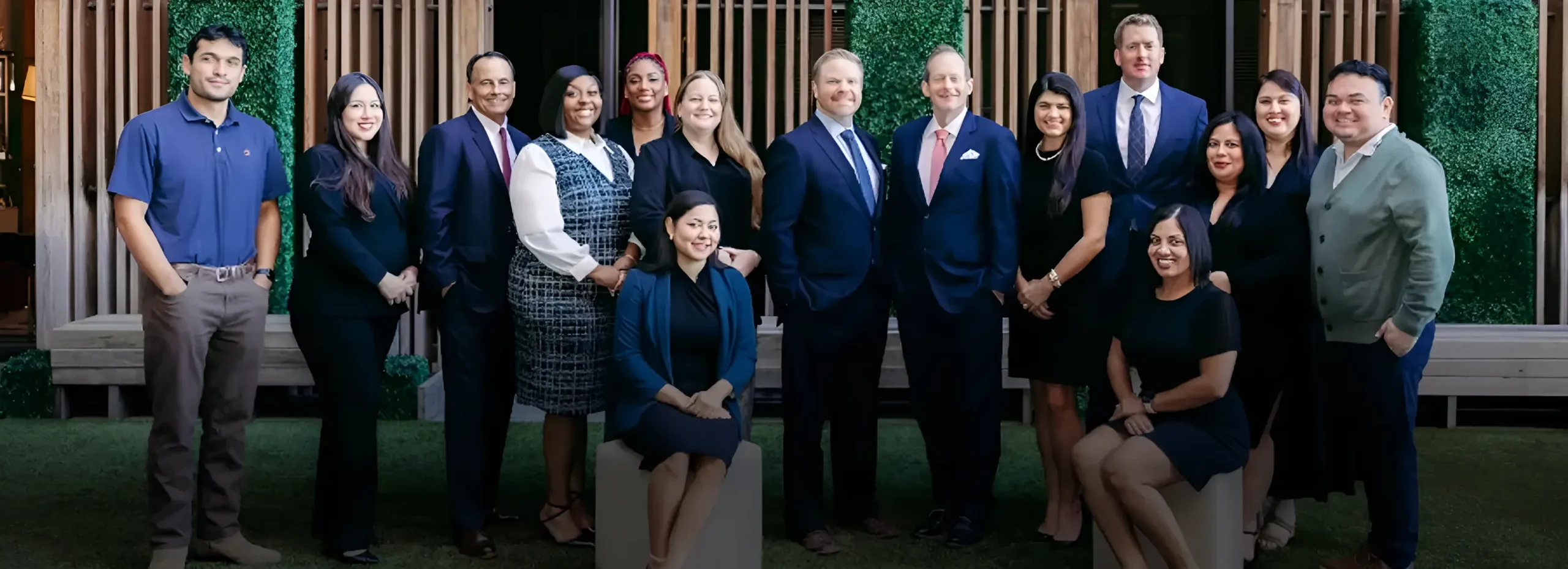 Hansford McDaniel legal team group photo with 15 professionals